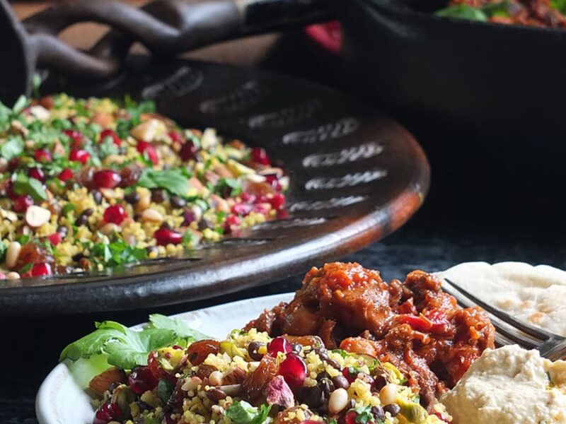 Jewelled Couscous Recipe with Puy Lentils & Pomegranate