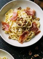 Creamy Mascarpone and Prosciutto Tagliatelle